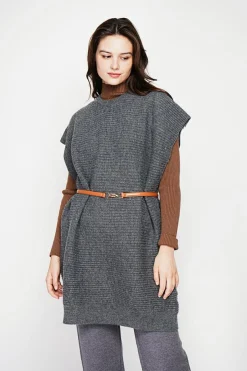 C&Jo Robes|Robe poncho col rond loup