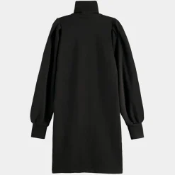 Scotch & Soda Robes|Robe Pull en Coton Bio mélangé zippée anthracite