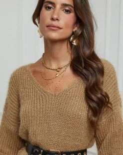 Alice & Charlotte Pulls|Robe Pull Juliette camel