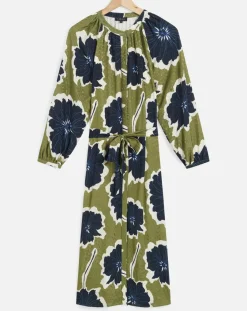 Caroll Robes|Robe Rmolly à fleurs fougère