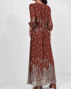 See u Soon Robes|Robe Sauge imprimée marron