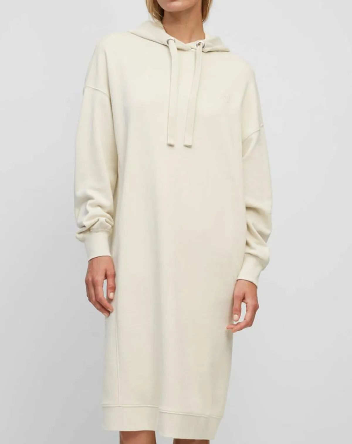 Marc O'Polo Robes|Robe sweat en Coton bio écrue