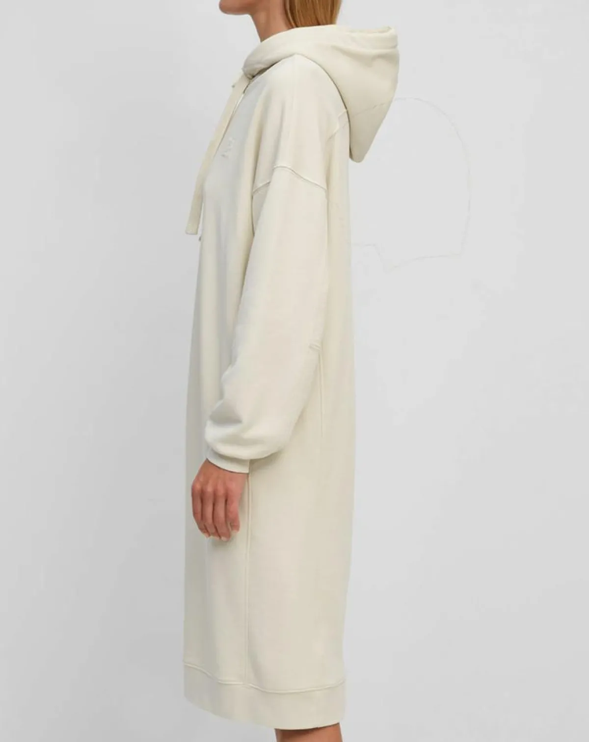 Marc O'Polo Robes|Robe sweat en Coton bio écrue
