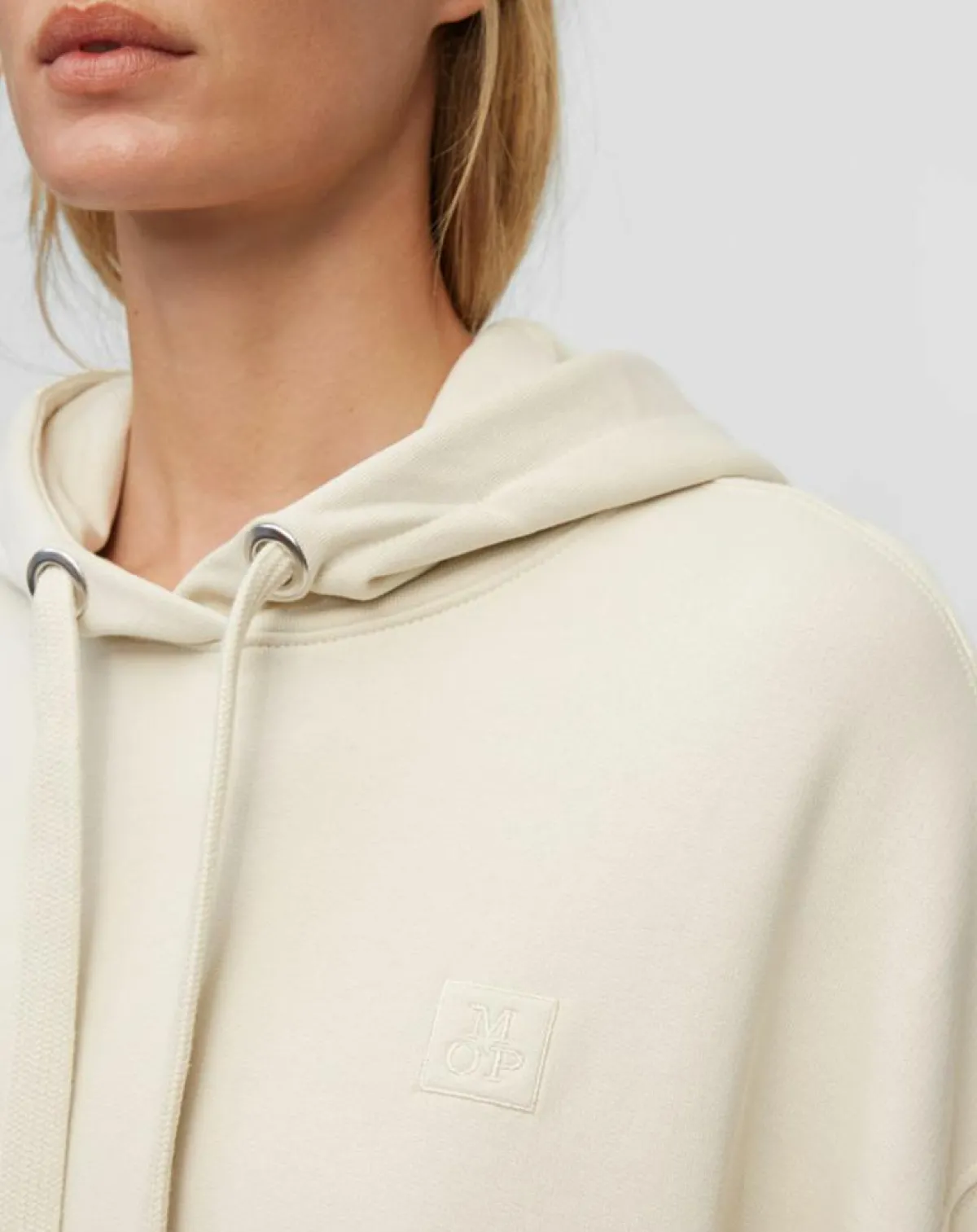 Marc O'Polo Robes|Robe sweat en Coton bio écrue