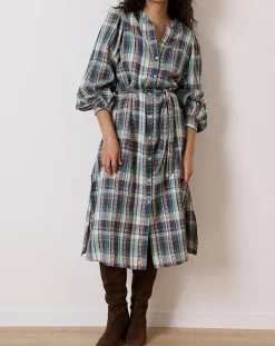 Garance Paris Robes|Robe Tao bleue