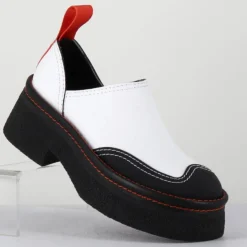 E8 By Miista Sandales À Talons|Sabots en Cuir Mercedes blancs - Talon 6 cm