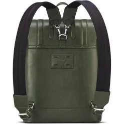 Maison Faret Sacs|Sac à dos en Toile enduite & Cuir Ferret vert/multicolore - 40x29x13 cm