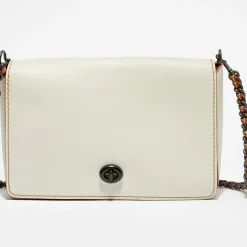 Coach Sacs|Sac bandoulière en Cuir Dinky 24 craie - 17x7x24 cm