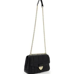 Michael Kors Sacs|Sac bandoulière en Cuir matelassé noir - 25x17x6 cm