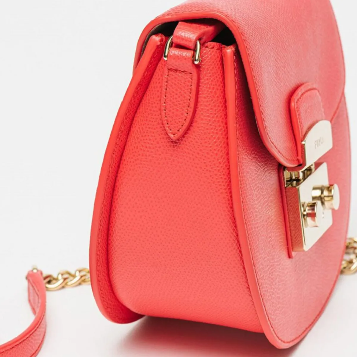 Furla Sacs|Sac bandoulière en Cuir Metropolis Mini rouge 17x15x8 cm