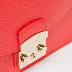 Furla Sacs|Sac bandoulière en Cuir Metropolis S rouge 21x16x8 cm