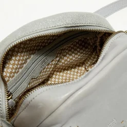 Mila Louise Sacs|Sac bandoulière en Cuir Pala vert menthe - 25x21x14 cm