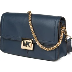 Michael Kors Sacs|Sac bandoulière en Cuir Sonia East West bleu marine - 25x16x5 cm