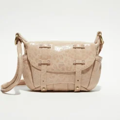 Mila Louise Sacs|Sac besace en Cuir Bern Gp rose - 21x15x6 cm