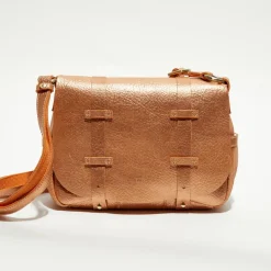 Mila Louise Sacs|Sac besace en Cuir Bess Ng orange - 25x20x7 cm