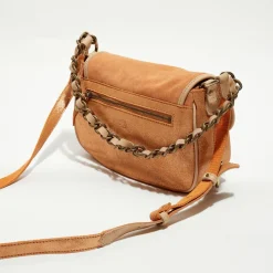 Mila Louise Sacs|Sac besace en Cuir Rocia V orange - 23x20x7 cm