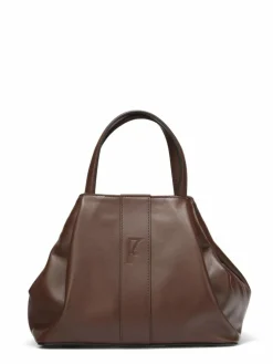 Maison Faret Sacs|Sac en Cuir Pin Marron - 20,5x26,5x15,5 cm