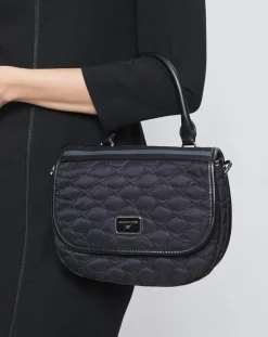 Mauboussin Sacs|Sac en Toile brodée Je t'Attends Je t'Aime nº2 noir - 20x25x8 cm