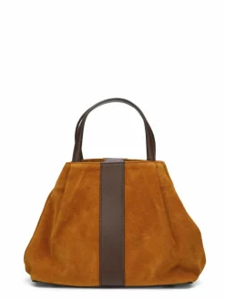 Maison Faret Sacs|Sac en Velours de Cuir Pin Calendula - 20,5x26,5x15,5 cm