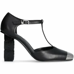 Liu-Jo Sandales À Talons|Salomés en Cuir Jennifer noires