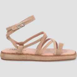 Liu-Jo Sandales Plates|Sandales en Cuir Amelia saumon