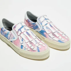 Amiri Baskets|Slip On en Cuir & Textile Tie Dye multicolores
