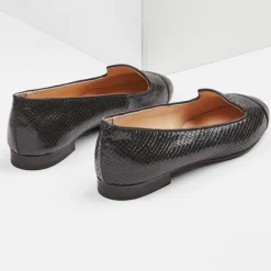 Cosmoparis Mocassins|Slippers en Cuir Alinia noires