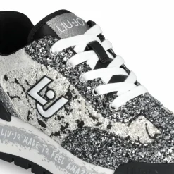 Liu-Jo Baskets|Sneakers Amazing Noir/Argenté/Blanc