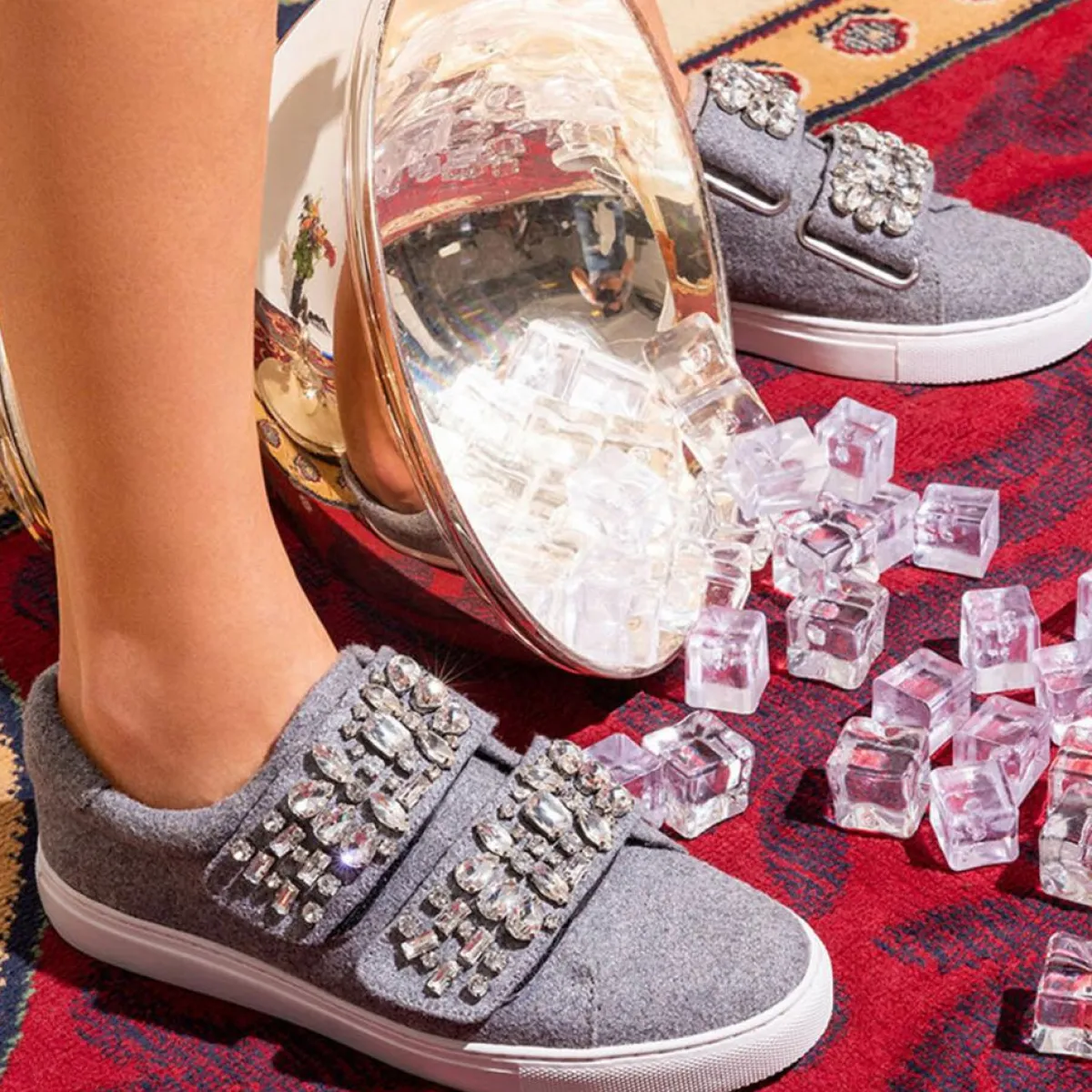 Cosmoparis Baskets|Sneakers Edya grises