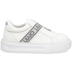 Liu-Jo Baskets|Sneakers en Cuir Bola blanc/argenté