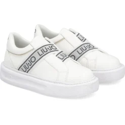 Liu-Jo Baskets|Sneakers en Cuir Bola blanc/argenté