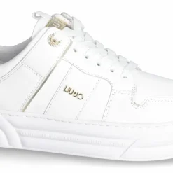 Liu-Jo Baskets|Sneakers en Cuir Cleo blanc/doré/noir