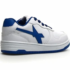 W6YZ Baskets|Sneakers en Cuir Gazo bleu/blanc