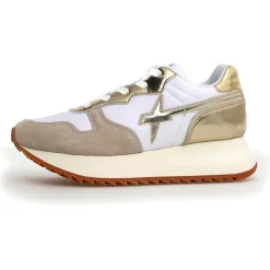 W6YZ Baskets|Sneakers en Cuir Jet beiges