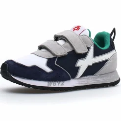 W6YZ Baskets|Sneakers en Cuir Jet marine/blanc