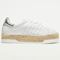 Canal Saint Martin Baskets|Sneakers en Cuir Lancry Queen argentées