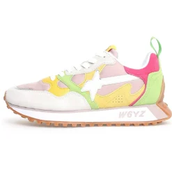 W6YZ Baskets|Sneakers en Cuir Loop argentées