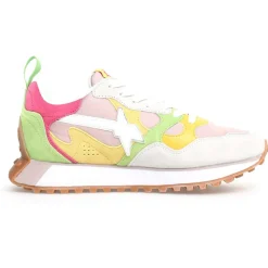 W6YZ Baskets|Sneakers en Cuir Loop argentées