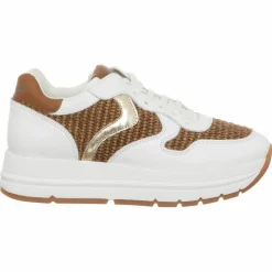 Voile Blanche Baskets|Sneakers en Cuir Maran blanc/marron