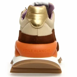 Voile Blanche Baskets|Sneakers en Cuir Pixie blanc/cognac/noir