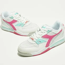 Diadora Baskets|Sneakers en Cuir Rebound Ace rose/blanc/bleu
