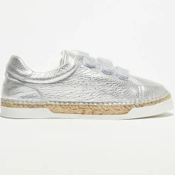 Canal Saint Martin Baskets|Sneakers en Cuir Wonder argentées