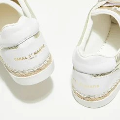 Canal Saint Martin Baskets|Sneakers en Cuir Wonder dorées