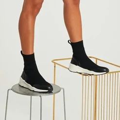 Minelli Baskets|Sneakers en Tissu Helena noires