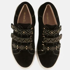 Minelli Baskets|Sneakers en Velours de Cuir Lucie noires