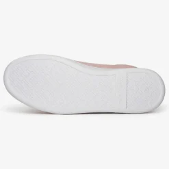 Mellow Yellow Baskets|Sneakers en Velours de Cuir Faleaf roses