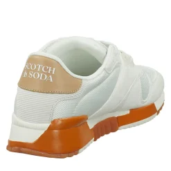 Scotch & Soda Baskets|Sneakers Fatto blanc/marron