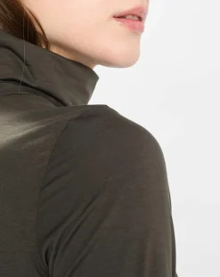 Marc O'Polo Pulls|Sous pull en Coton mélangé Manches longues kaki