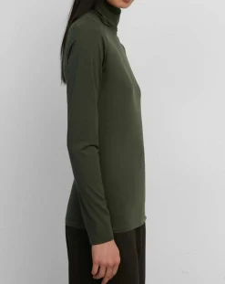 Marc O'Polo Pulls|Sous pull en Coton mélangé Manches longues kaki