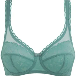 Playtex Lingerie, Nuit|Soutien-gorge Coeur Croisé Feminin Dentelle bleu turquoise